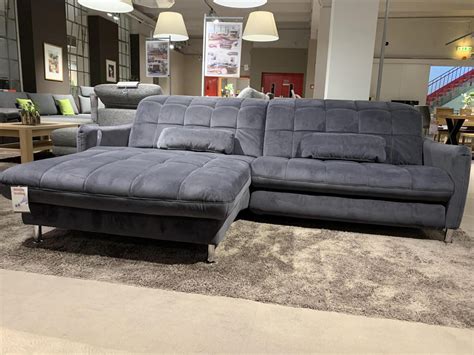 Preise vergleichen und bequem online bestellen! Ecksofa Blues Stoff 3 Salsa Anthrazit mit elektrischer ...