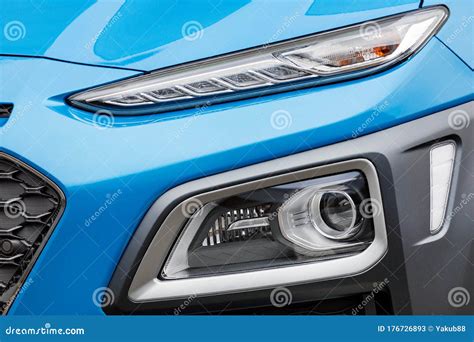 Front Lights Of A Car Stock Image Image Of Modern Closeup 176726893