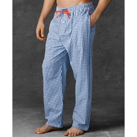 Lyst Ralph Lauren Polo Mens Gingham Woven Pajama Pants In Blue For Men