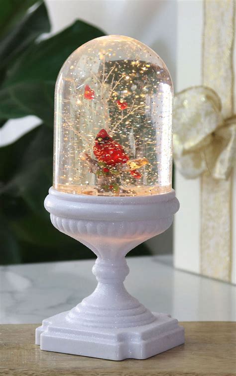 Christmas Snow Globes Battery Operated Swirling Glitter Lighted