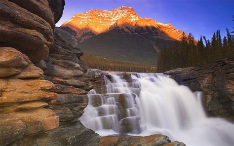 Travel Trip Journey Athabasca Falls Jasper National Park In Alberta