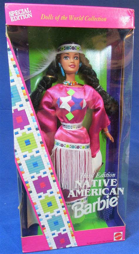1994 native american indian barbie dolls of the world etsy