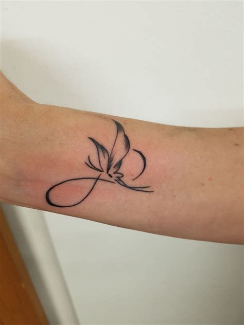 Butterfly Infinity Symbol Tattoo