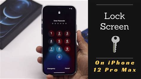 Iphone 12 Pro Max Screen Lock With Face Id And Passcode Change Screen