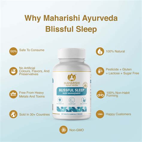 Buy Maharishi Ayurveda Blissful Sleep Non Habit Forming Sleeping Pills Ashwagandha Online