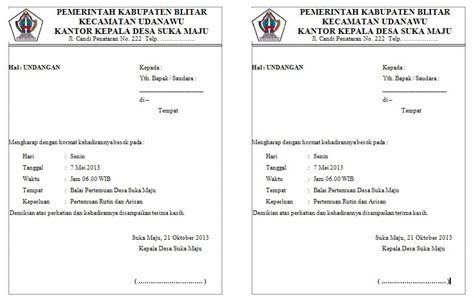 Surat undangan pebukaan kantor baru ambassador. Contoh Undangan Pertemuan/rapat