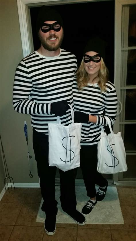 Partners In Crime Halloween Couples Robber Costume Cute Robber