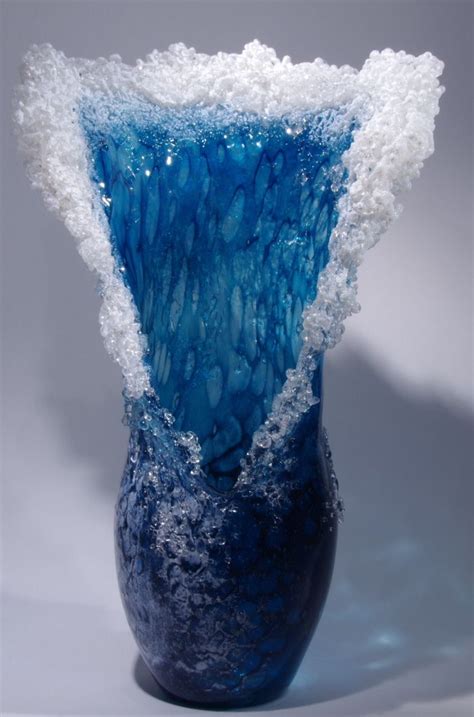 Art Glass Wave Sculpture From Kela S A Glass Gallery On Kauaii Glass Art Sculpture Art