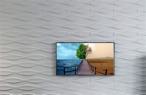 Art3d Textures Pvc Wall Panels Big Wave 3d Panelling 197 X 197