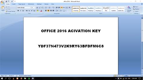 100 Working Ms Office 2016 Product Key Youtube