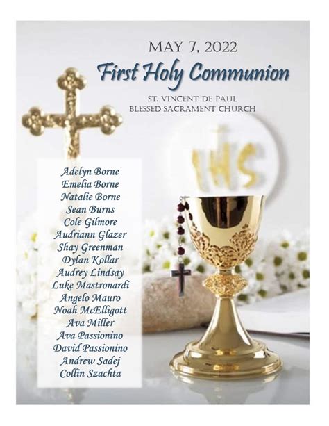 Please Pray For Our First Communion Students And Families As They