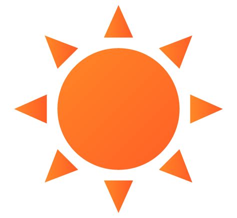 太陽・晴れのイラスト 無料のフリー素材 イラストエイト