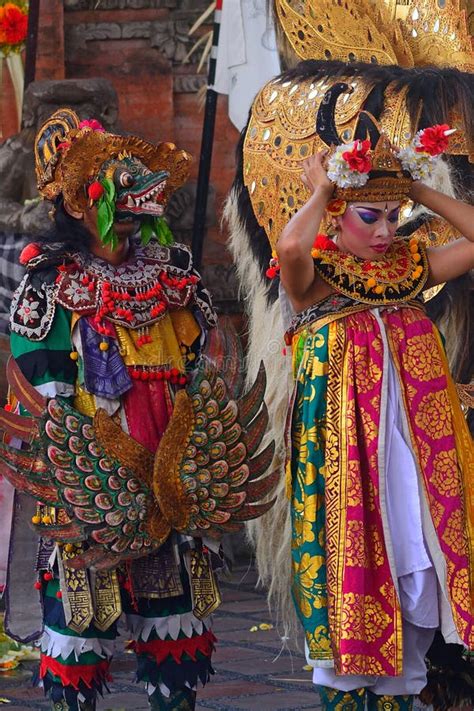 Danse De Barong Batibulan Bali Indonésie Photo Stock éditorial