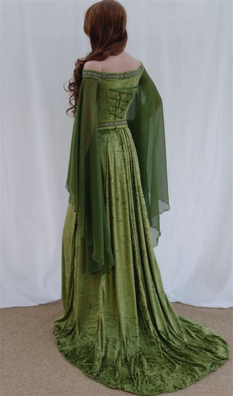 Elven Dress Celtic Wedding Dress Medieval Dress Renaissance Dress