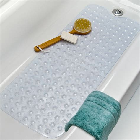 Zimtown Bath Tub Clear Bath Mat Non Slip Safety Anti Skid Shower Protection Extra Long Walmart Com