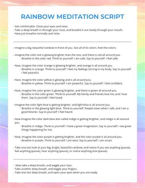 Use This Rainbow Meditation Script To Help Build Inner Strength And