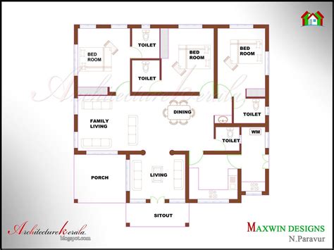 Low Cost 4 Bedroom House Plan Kerala