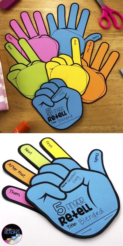 This 5 Finger Retell Activity Is A Fun Reading Craft For Practicing