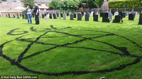 East Yorkshire Vandal Paints Satanic Pentagram And 666 Symbols On