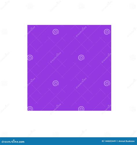 Purple Square Basic Simple Shapes Isolated On White Background
