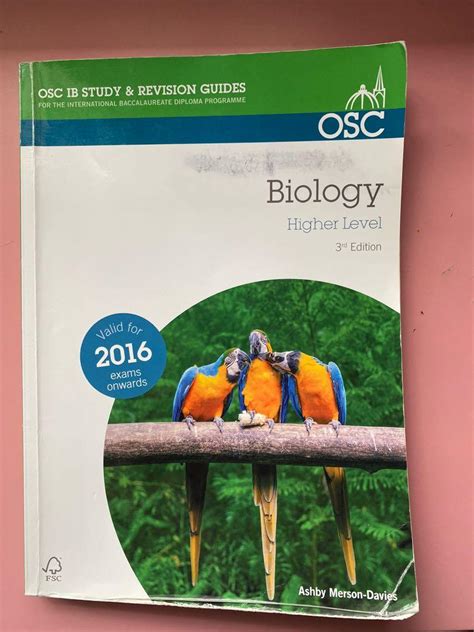 Ib Biology Hl Osc Ib Study And Revision Guides Hobbies And Toys Books