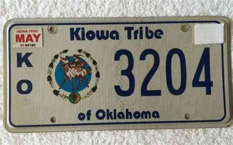 Kiowa Tribe License Plate Discoverlasopa