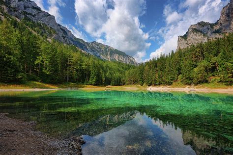 The Green Lake In Austria Ii Photograph By Claudia Domenig Fine Art