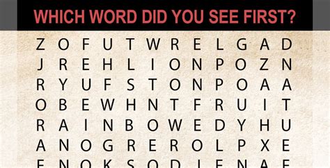 The Word You See First Can Reveal A Lot About Your Personality And