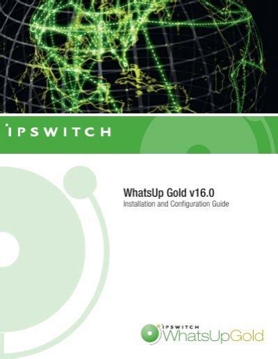 Installing And Configuring Whatsup Gold V16 Ipswitch
