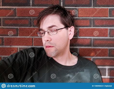 Intoxicated Young Male Passed Out Against Brick Wall Stock Image Image Of Fainted Sleep