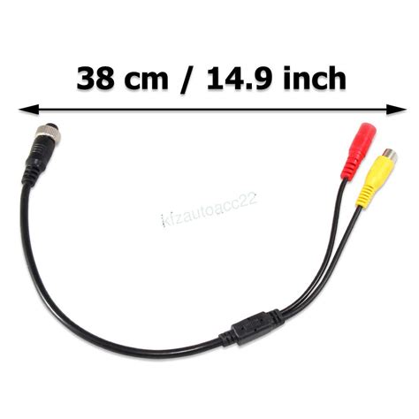 4 pin rückfahrkamera kabel auf rca stecker cinch adapter monitor anschlusskabel ebay
