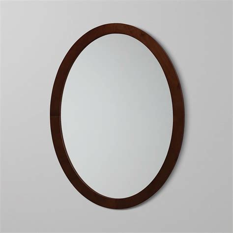 23 Contemporary Solid Wood Framed Oval Bathroom Mirror Superior Tile