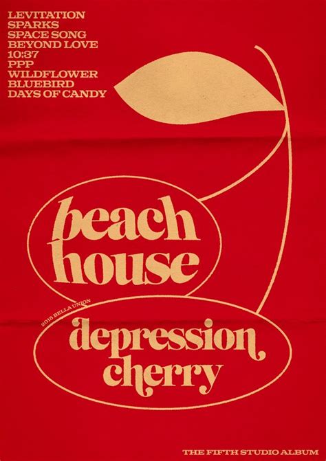 Beach House Depression Cherry A Poster Print Etsy Uk