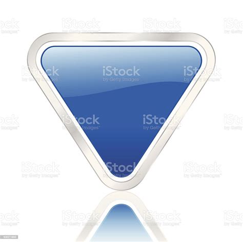 Blue Triangle Icon Stock Illustration Download Image Now Blue