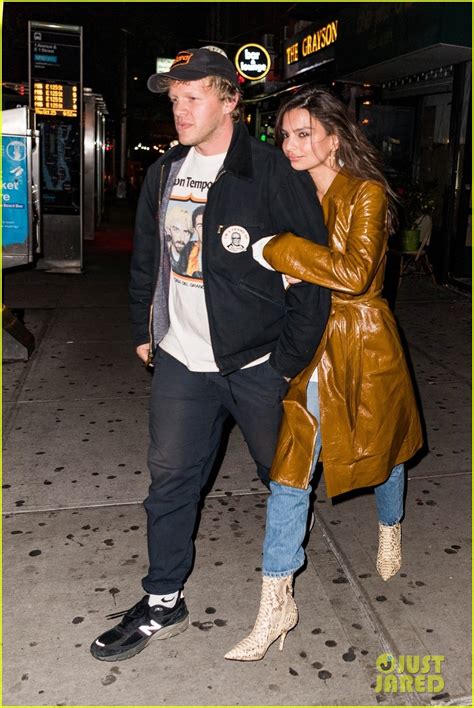 Emily Ratajkowski Cozies Up To Husband Sebastian Bear McClard In NYC Photo Pictures