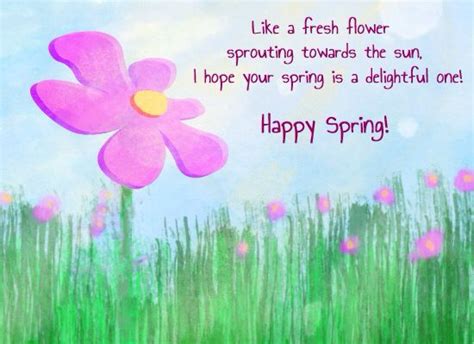 Happy Spring Card Sayings Spring Message Happy Spring