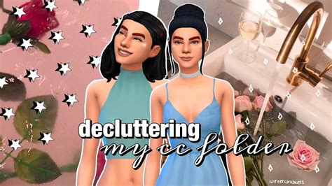 Decluttering My Cc Folder 🙊🌿 Sims 4 Youtube