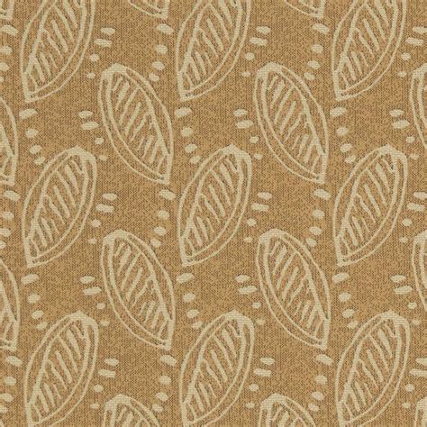 Beige Foliage Damask Upholstery Fabric