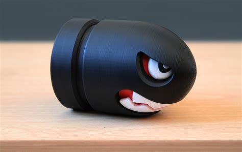 3d Printed Bullet Bill From The Mario Games Etsy Canada
