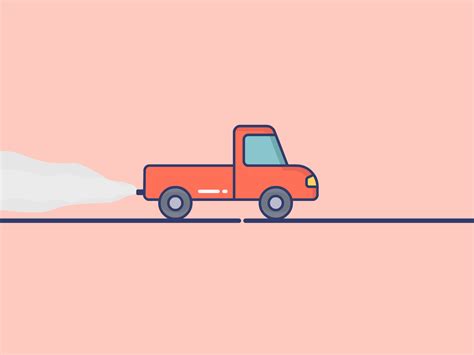 Running Truck Animation  By Panda Craft On Dribbble