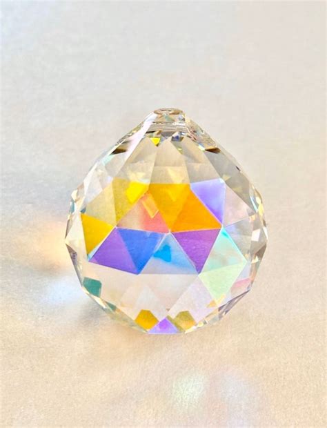 1 Ab Iridescent 30mm Crystal Balls Full Lead Crystal 30mm Etsy
