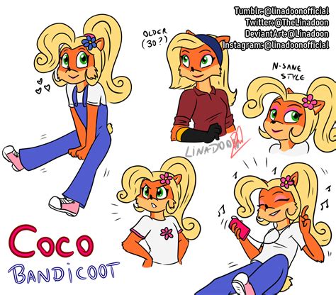 Crash Coco Bandicoot Sketchdump By Linadoon On Deviantart