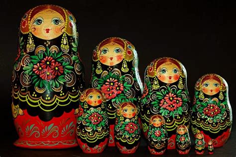 Art And Collectibles Russian Nesting Doll 5 Pcs Free Shipping Russian