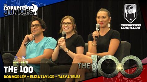 The 100 Cast Qanda Panel Bob Morley Eliza Taylor Tasya Teles Montreal Comiccon 2019 Youtube
