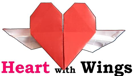 How To Fold An Origami Heart With Wings Origami Wonderhowto