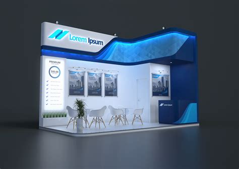 3d Model Exhibition Stand Gmb 18 Sqm Behance