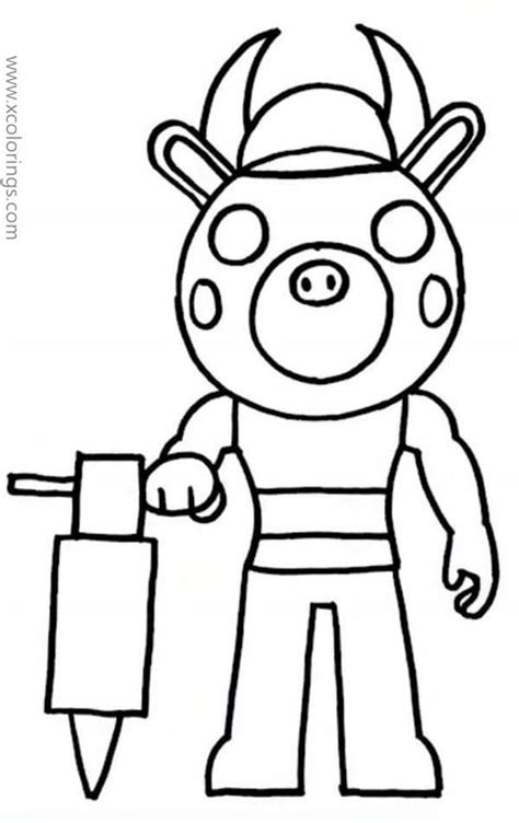 Piggy Roblox Coloring Pages Billy XColorings
