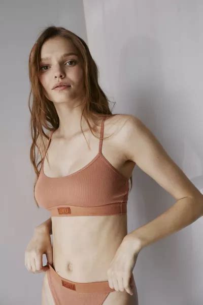 out from under ribbed scoop neck bralette urban outfitters