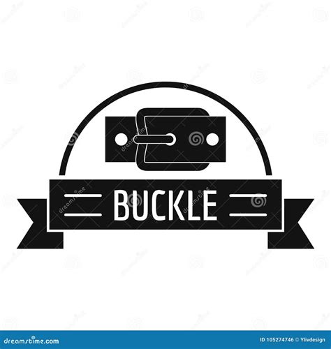 Buckle Element Logo Simple Black Style Stock Vector Illustration Of