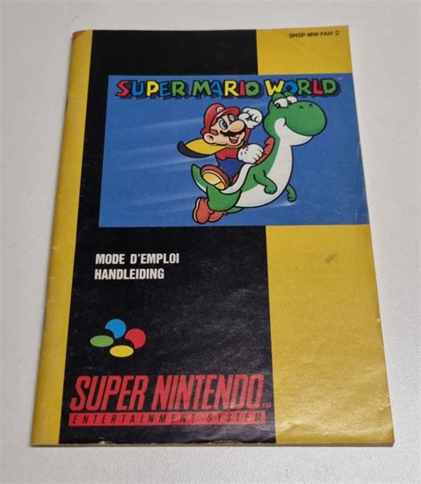 Snes Super Mario World Manual Fah 2 Snes Manuals Retrogameland Be